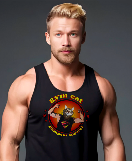 Gym Cat Tank Top for Men