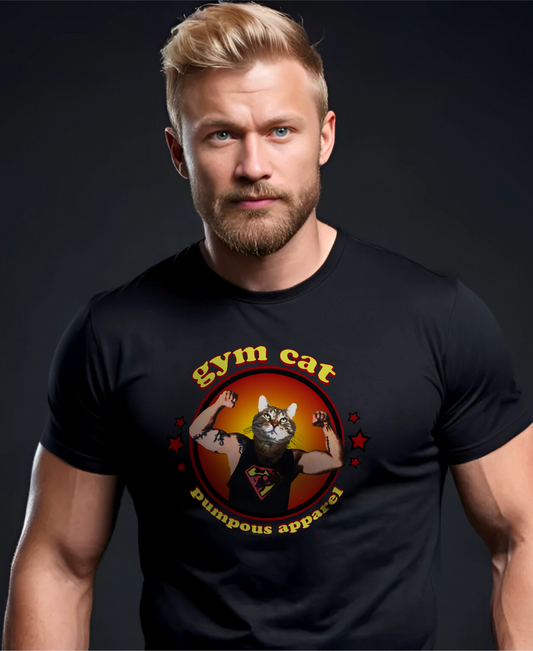Gym Cat Short-Sleeve T-Shirt for Men