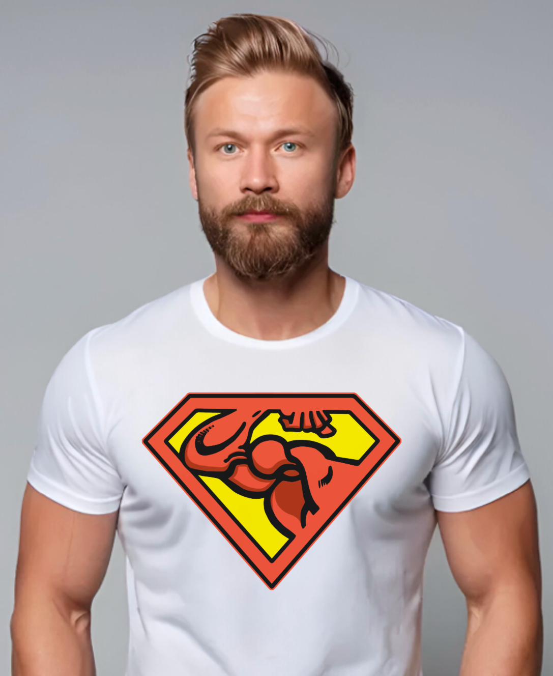 Guns of Steel on White T-shirt for Men