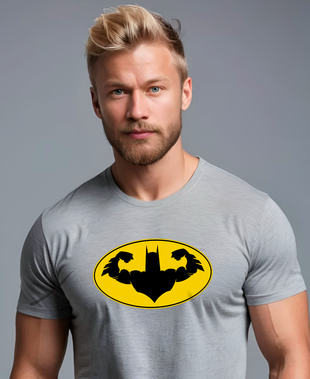 T-shirt "Pump Crusader" sur gris pour homme