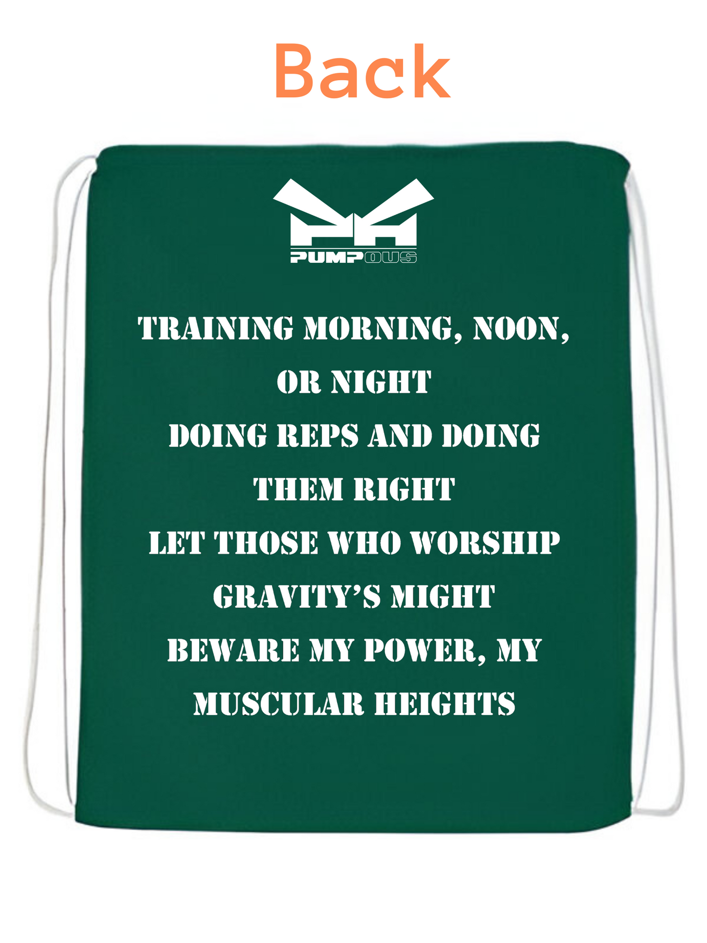 Sac à ficelle vert "Kettlebell Vert"