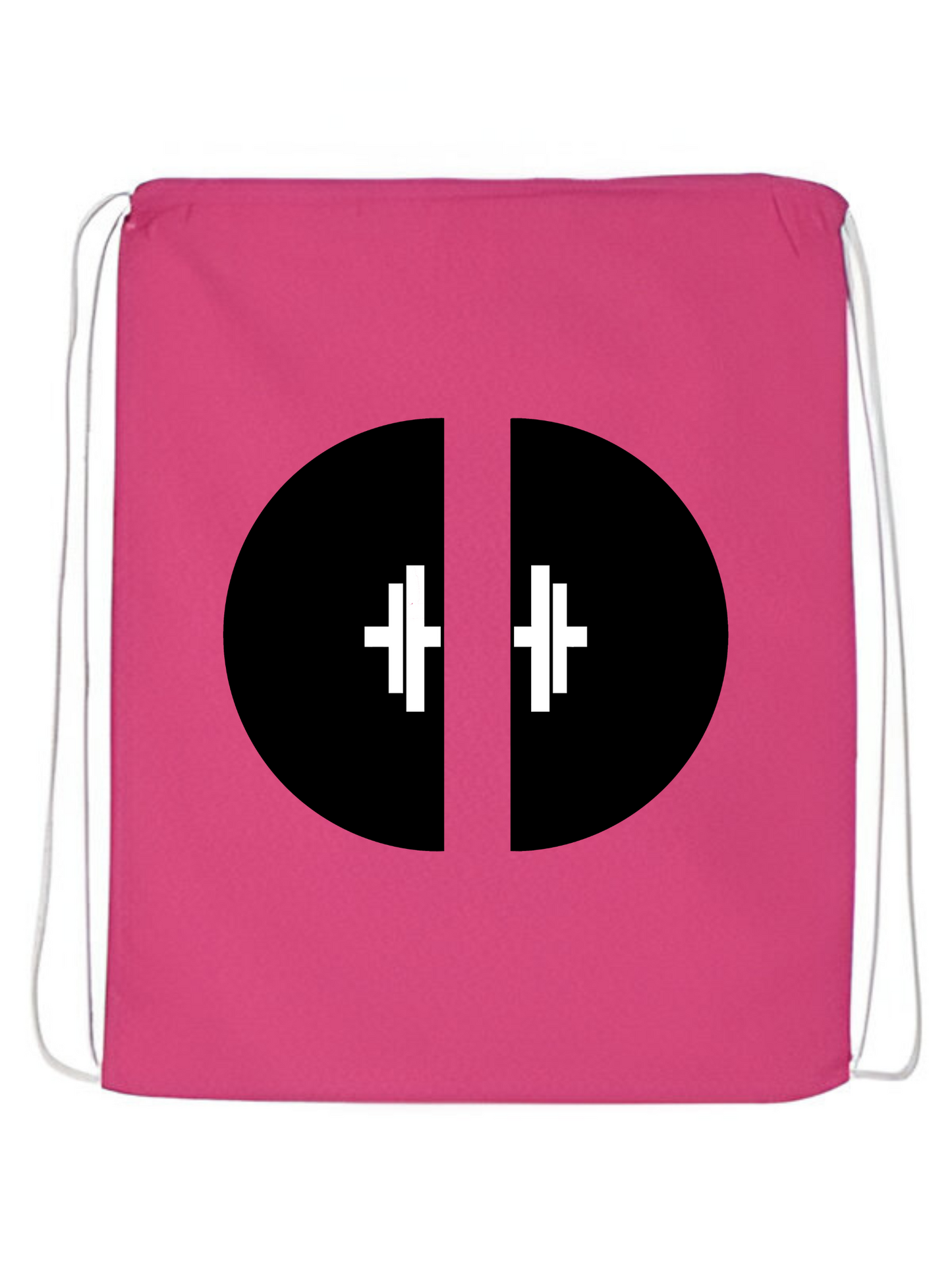 Deadpump on Pink String Bag