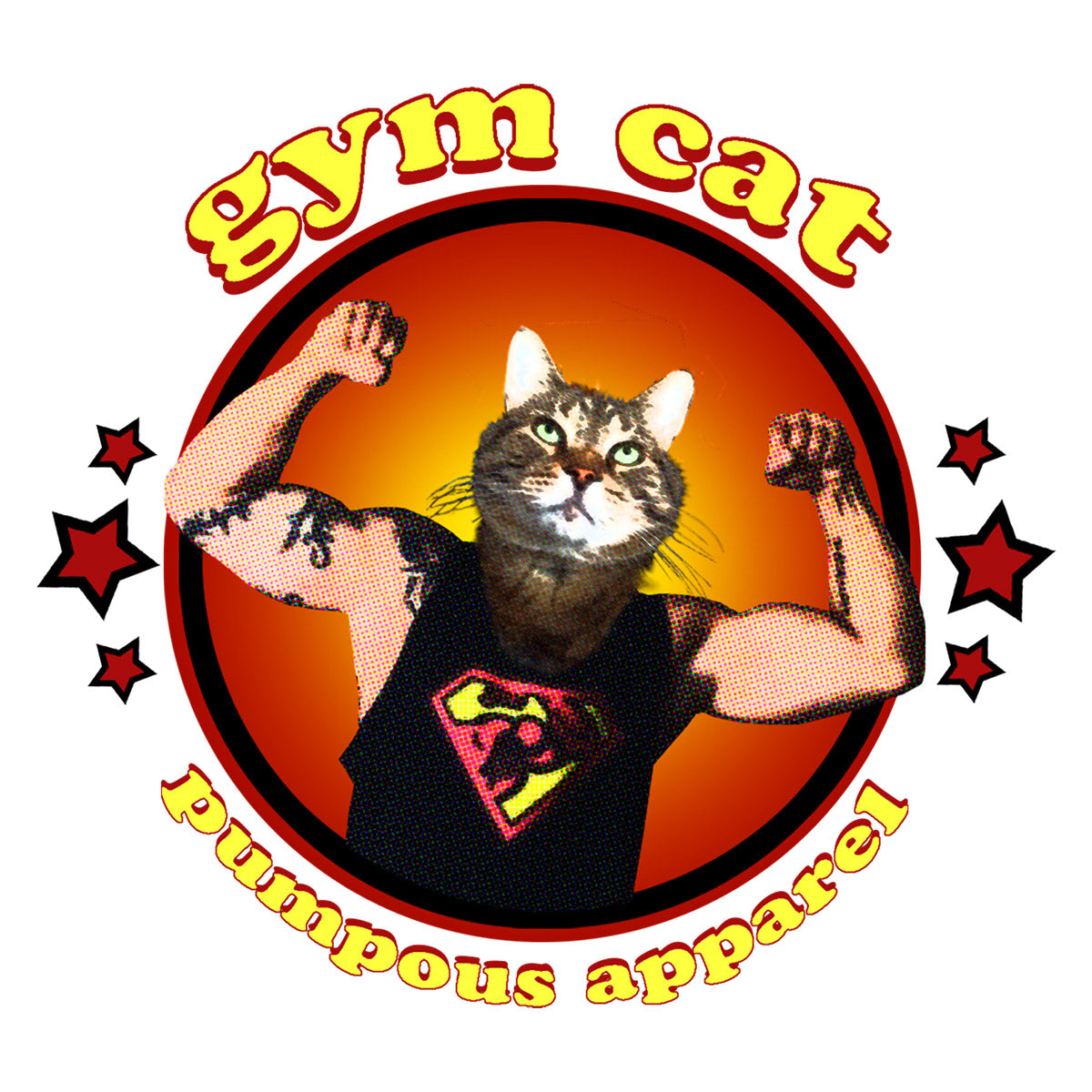 Gym Cat Short-Sleeve T-Shirt for Men