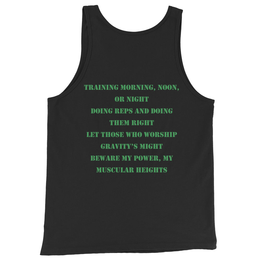 Green Kettlebell Tank Top for Men
