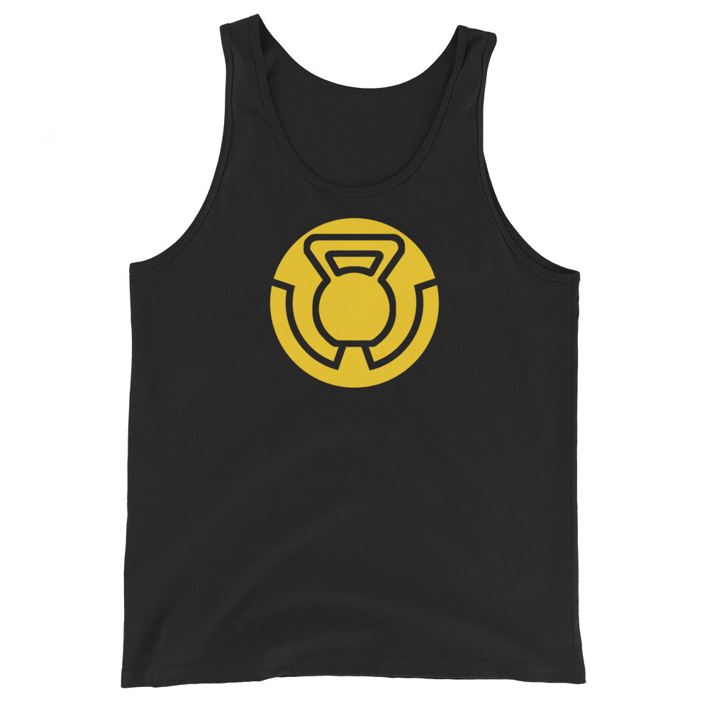 Yellow Kettlebell Tank Top for Men