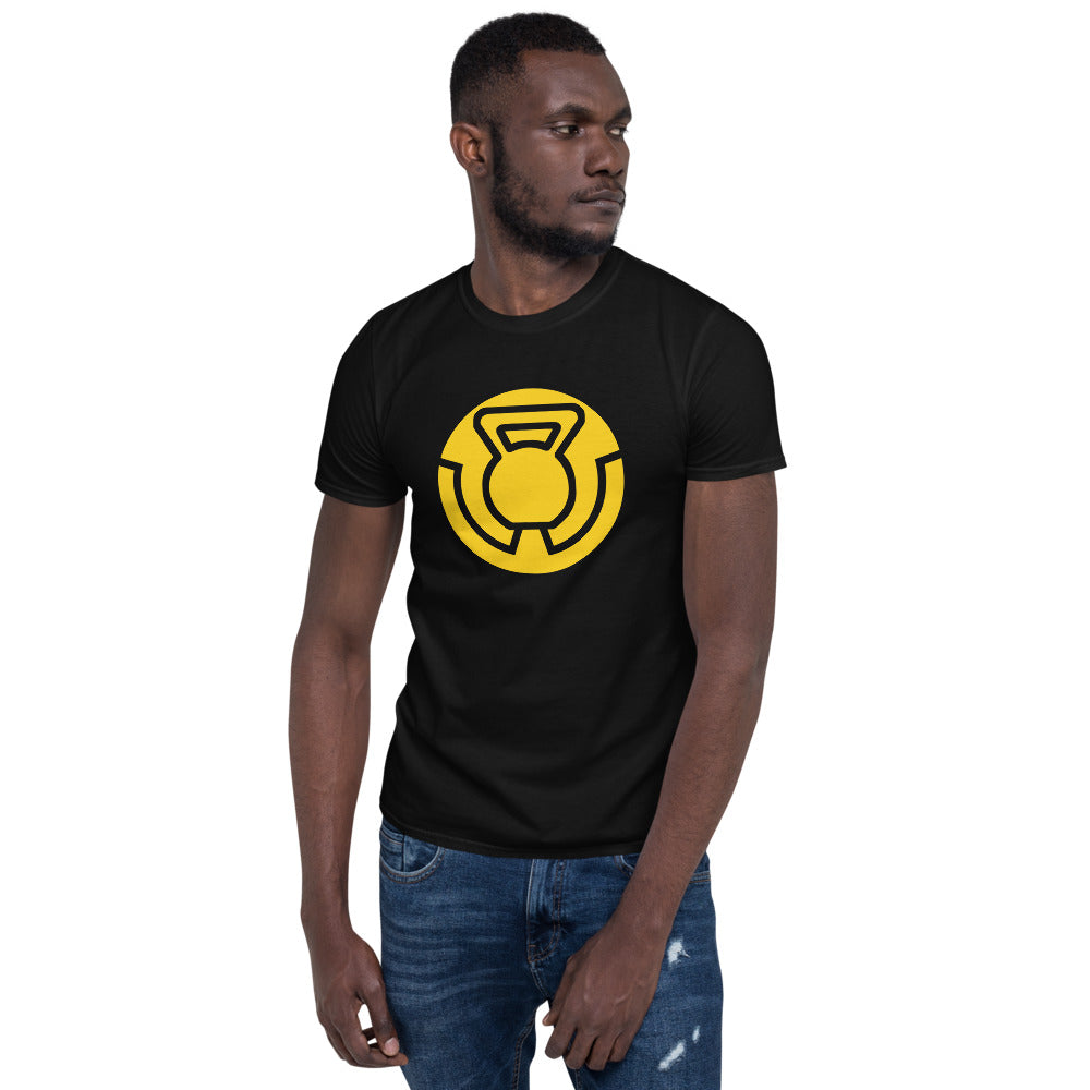 Yellow Kettlebell Short-Sleeve T-Shirt