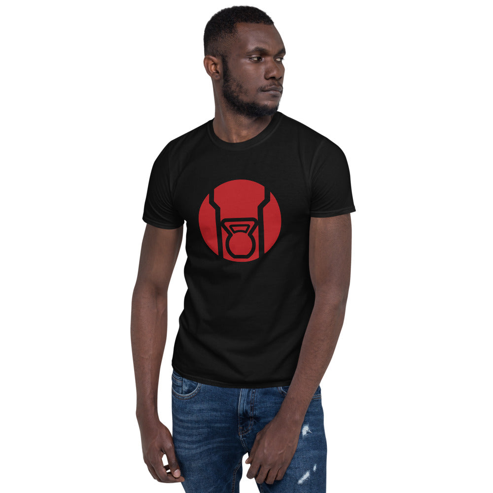 Red Kettlebell Short-Sleeve T-Shirt