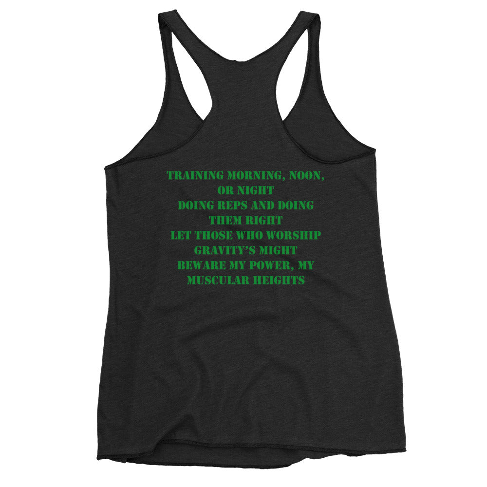 Green Kettlebell Tank for Women