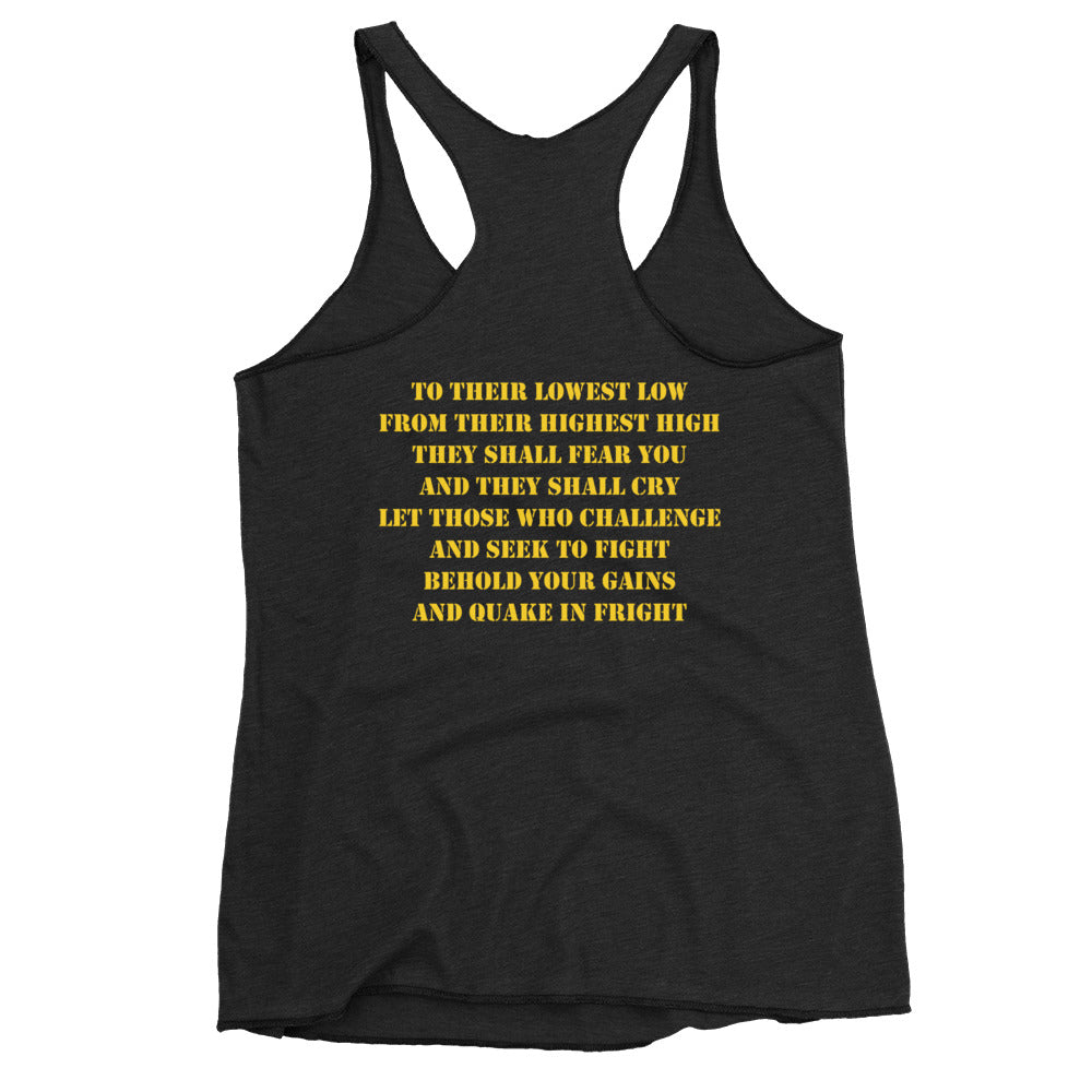 Yellow Kettlebell Tank Top for Women