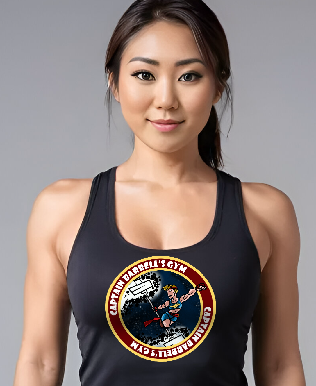 Tank top racerback "Captain Barbell" pour dame