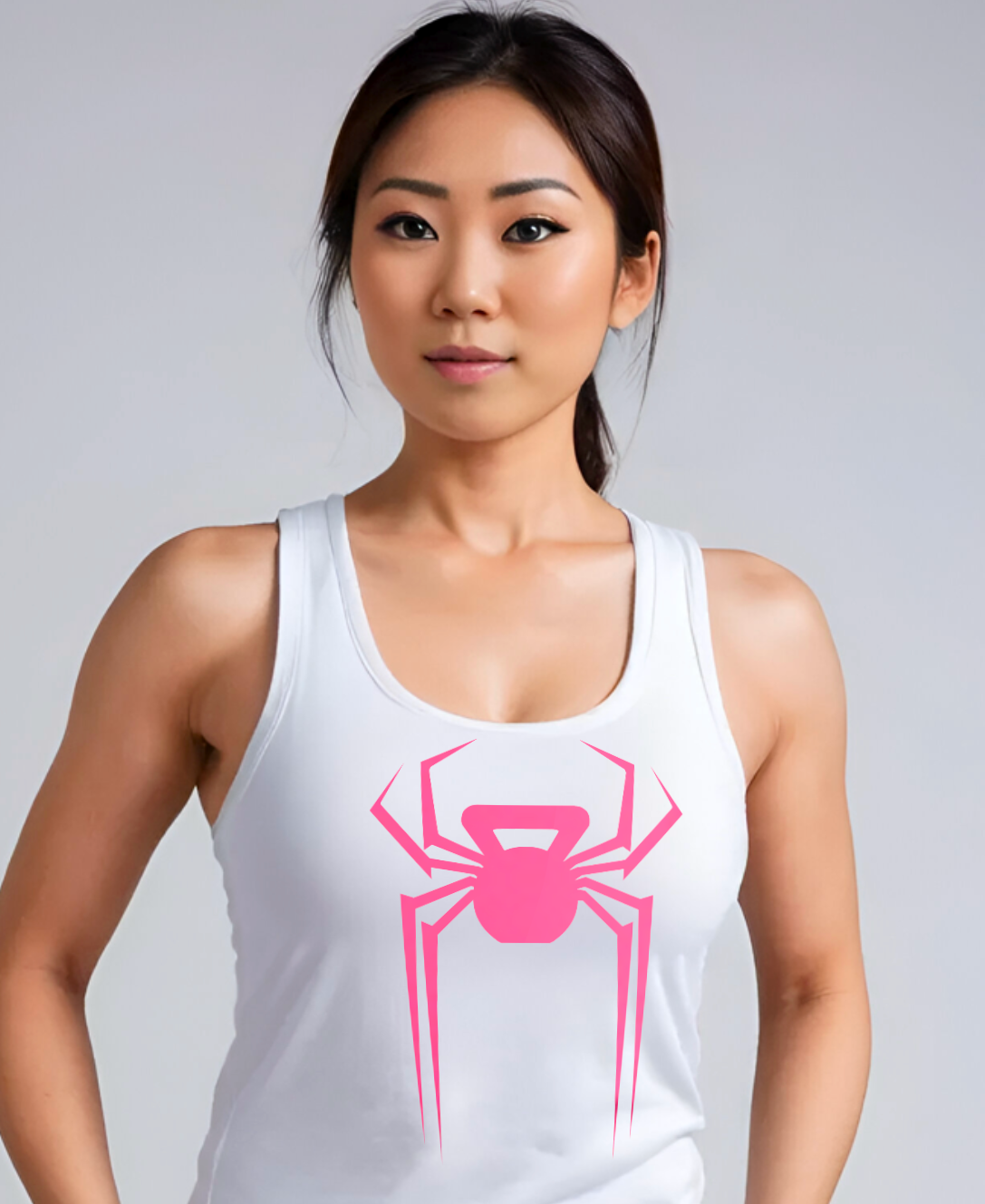 Spider-Pump (Gwen) on White Tank Top for Women