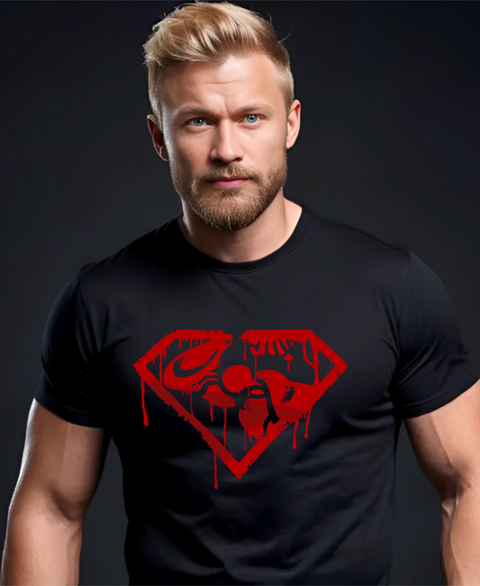 T-shirt à manches courtes "Guns of Steel : La Mort de Superpump"