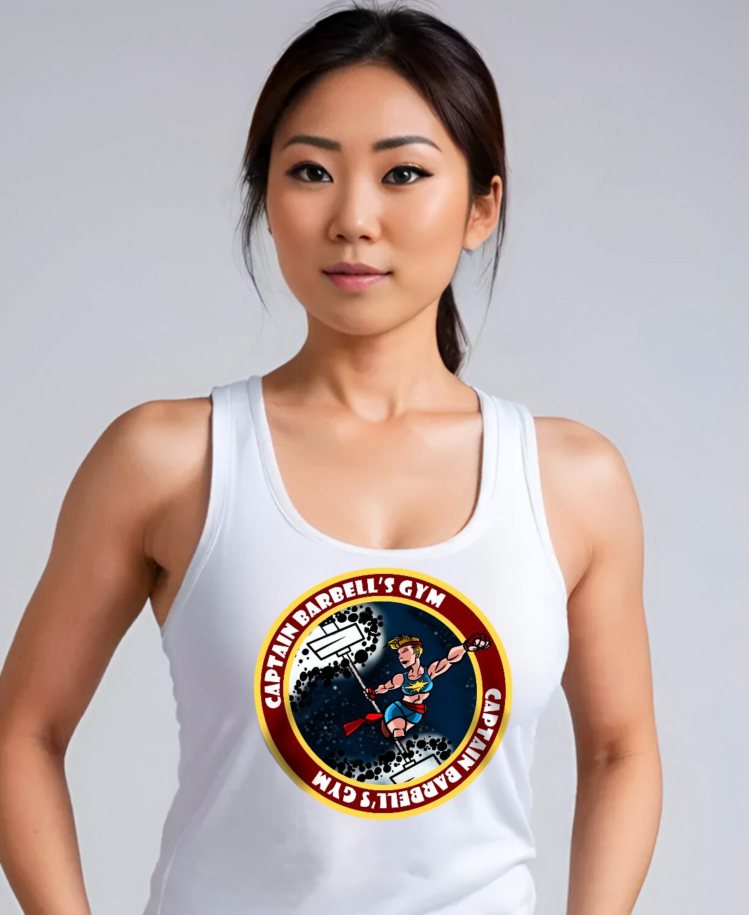 Tank top racerback "Captain Barbell" pour dame