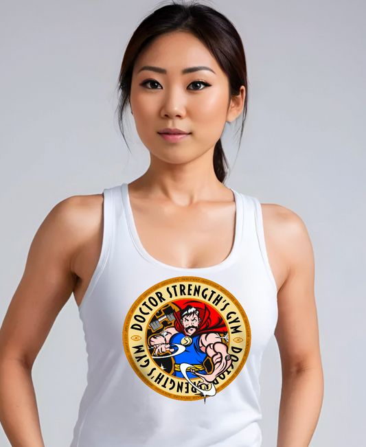 Tank top racerback "Doctor Strength" pour dames