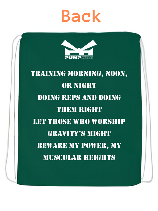 Green Kettlebell String Bag