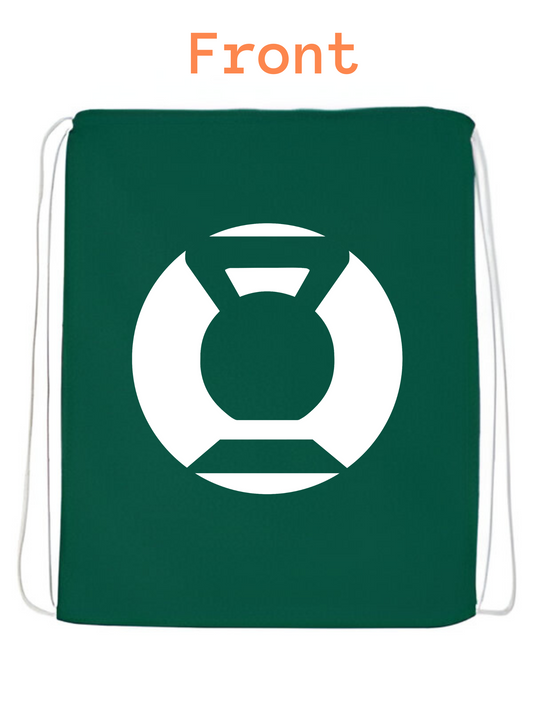 Green Kettlebell String Bag
