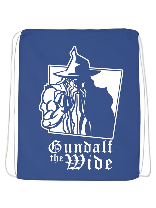 Gundalf on Blue String Bag