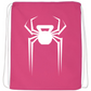 Sac à cordon « Spider-Pump Rose et blanc » sur rose
