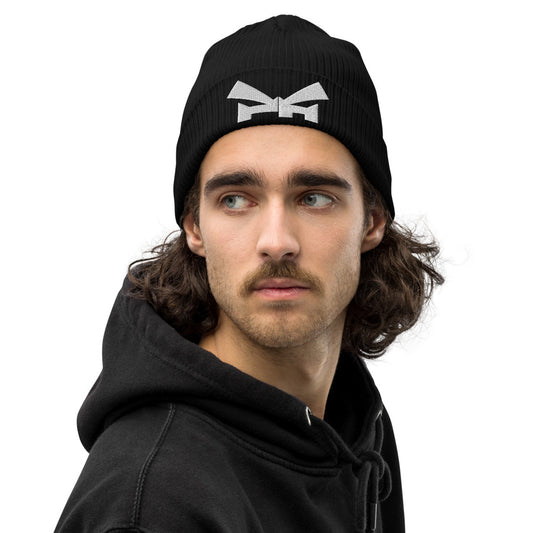 Pumpous Logo Organic ribbed beanie